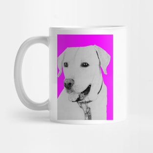 Golden Retriever in Pink Mug